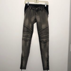 BCBG Maxazria Moto skinny jeans
